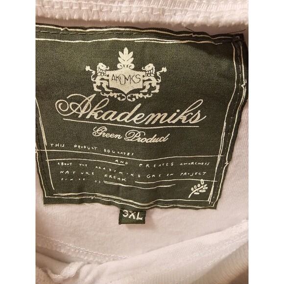Akademiks Men's Shirt 3XL White Resist & Exist Get Some Green NWT Super Rare HTF - Picture 15 of 17